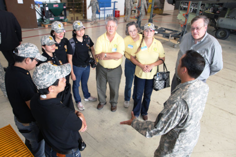 Georgetown, Philippines Rotary Club visit Air Cav